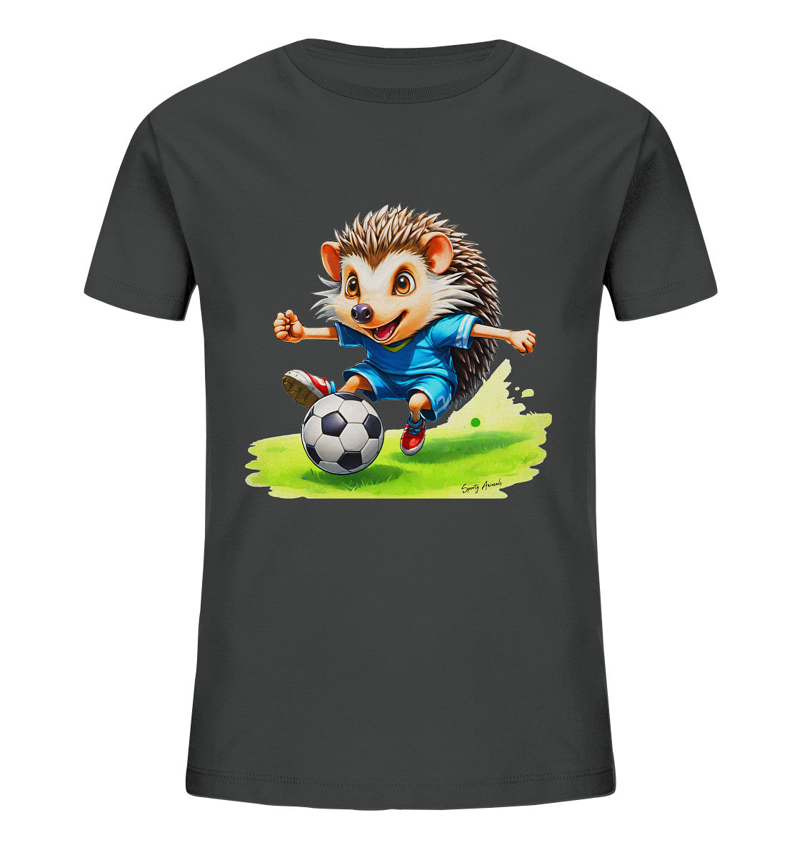 Soccer Hedgehog T-Shirt Kids   - Kids Organic Shirt