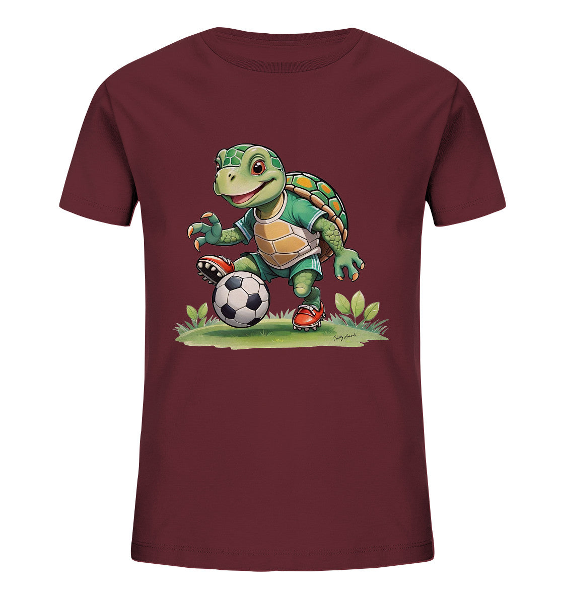 Soccer Turtle T-Shirt Kids      - Kids Organic Shirt