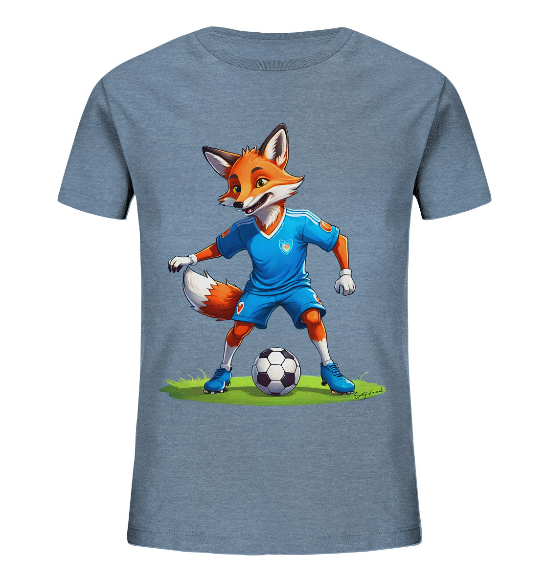 Soccer Fox T-Shirt Kids   - Kids Organic Shirt