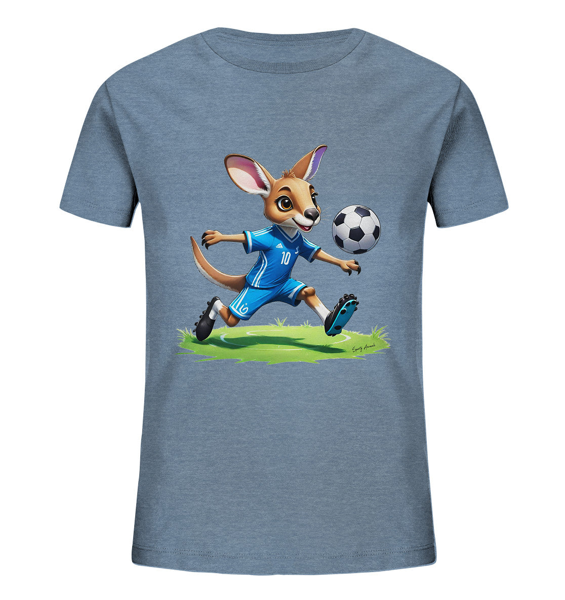 Soccer Kangaroo T-Shirt Kids    - Kids Organic Shirt