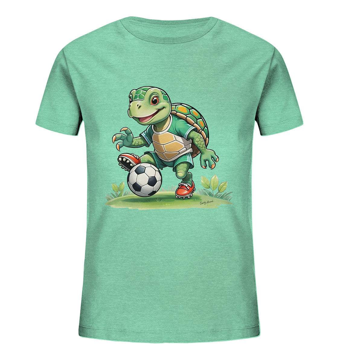 Soccer Turtle T-Shirt Kids      - Kids Organic Shirt