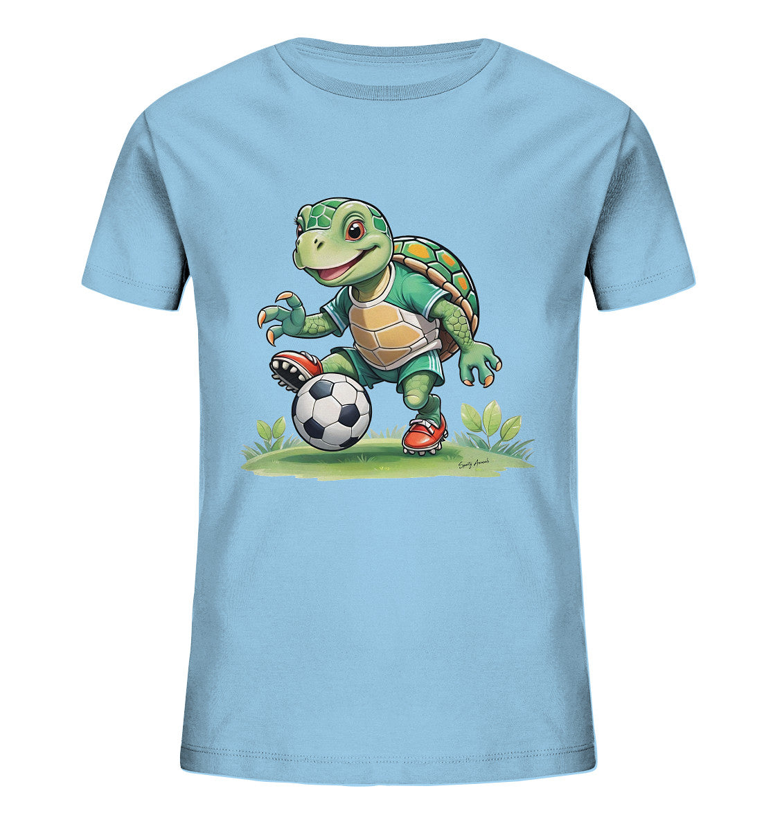 Soccer Turtle T-Shirt Kids      - Kids Organic Shirt