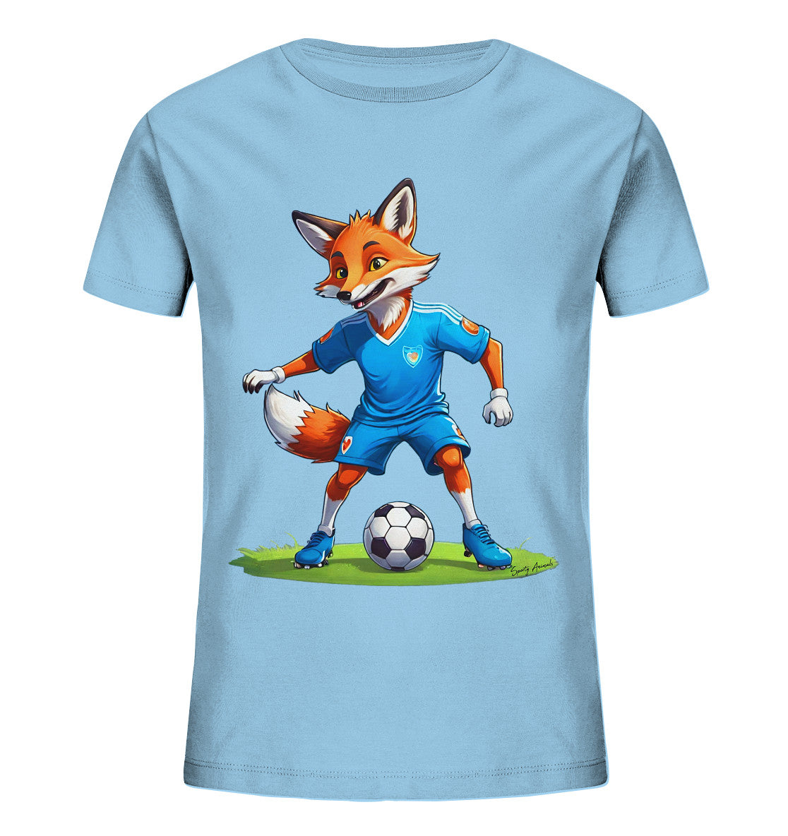 Soccer Fox T-Shirt Kids   - Kids Organic Shirt