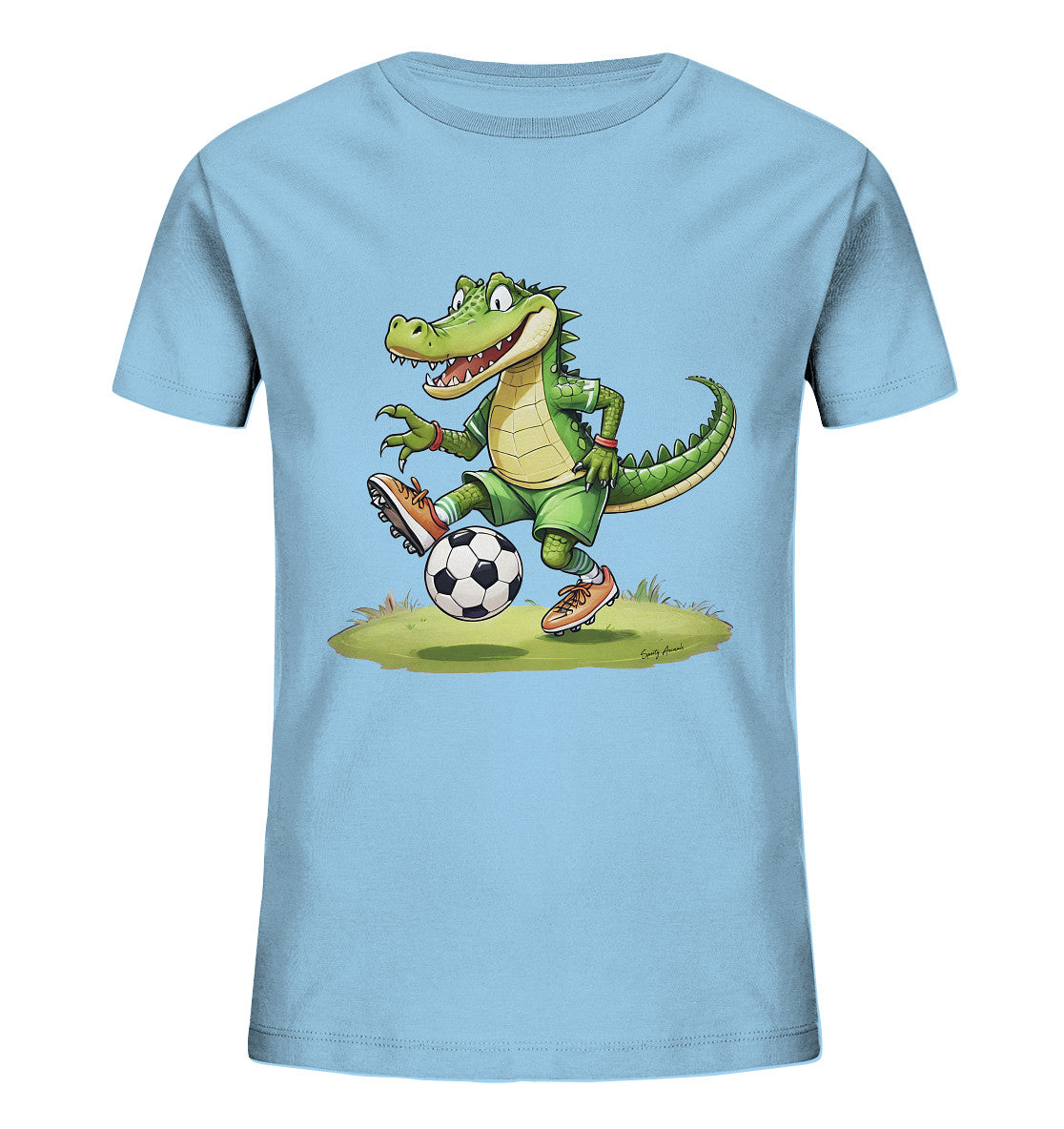 Soccer Crocodile - Kids Organic Shirt