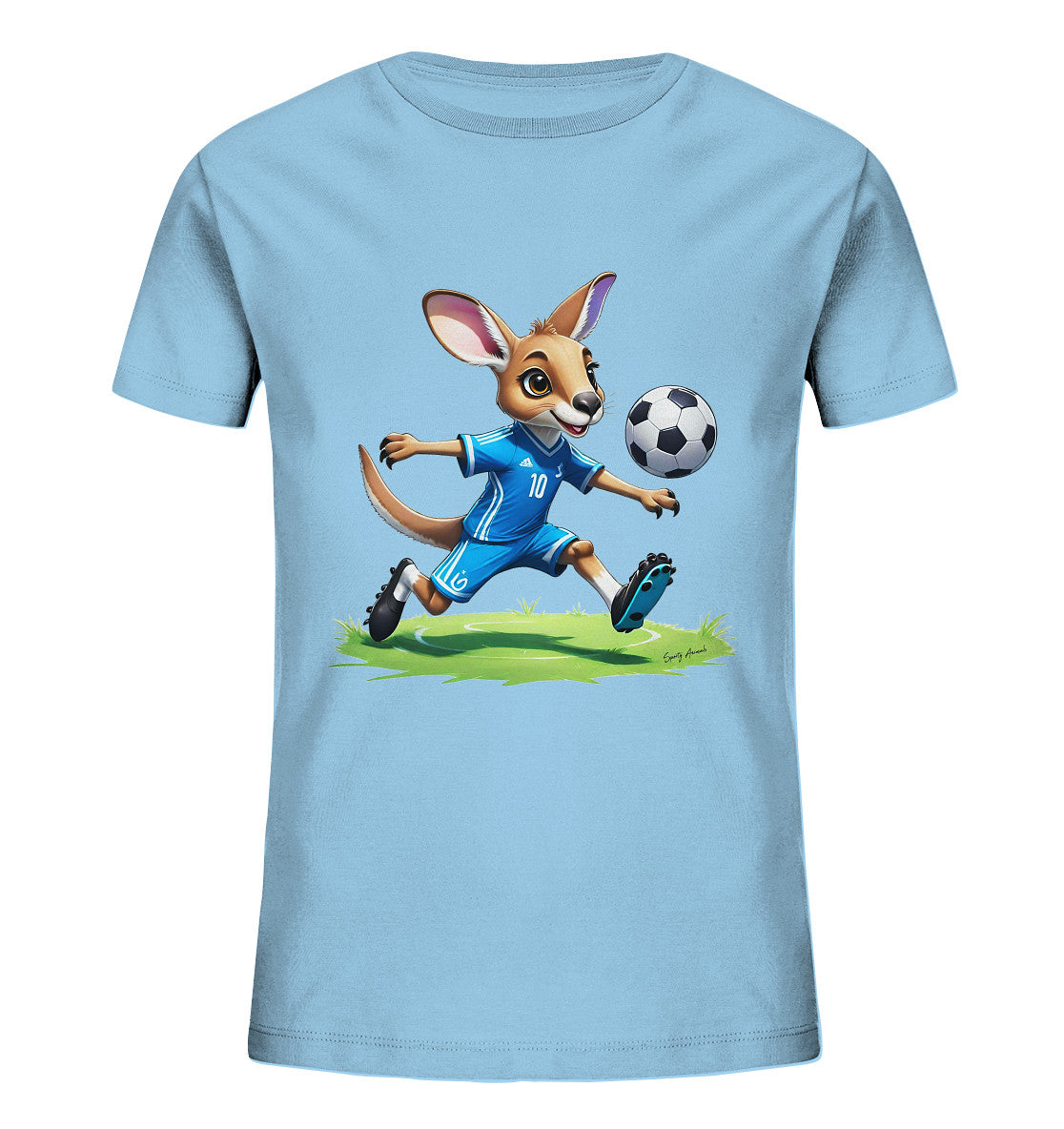 Soccer Kangaroo T-Shirt Kids    - Kids Organic Shirt