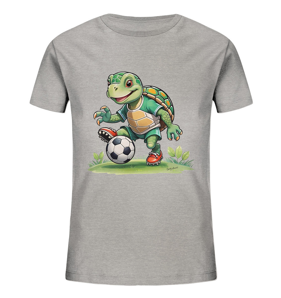 Soccer Turtle T-Shirt Kids      - Kids Organic Shirt