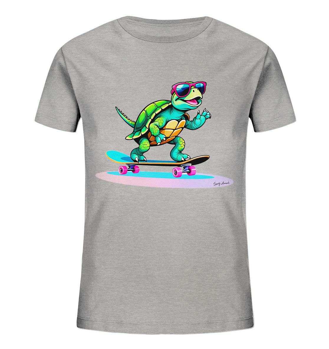 Skateboarding Turtle - Kids Organic Shirt