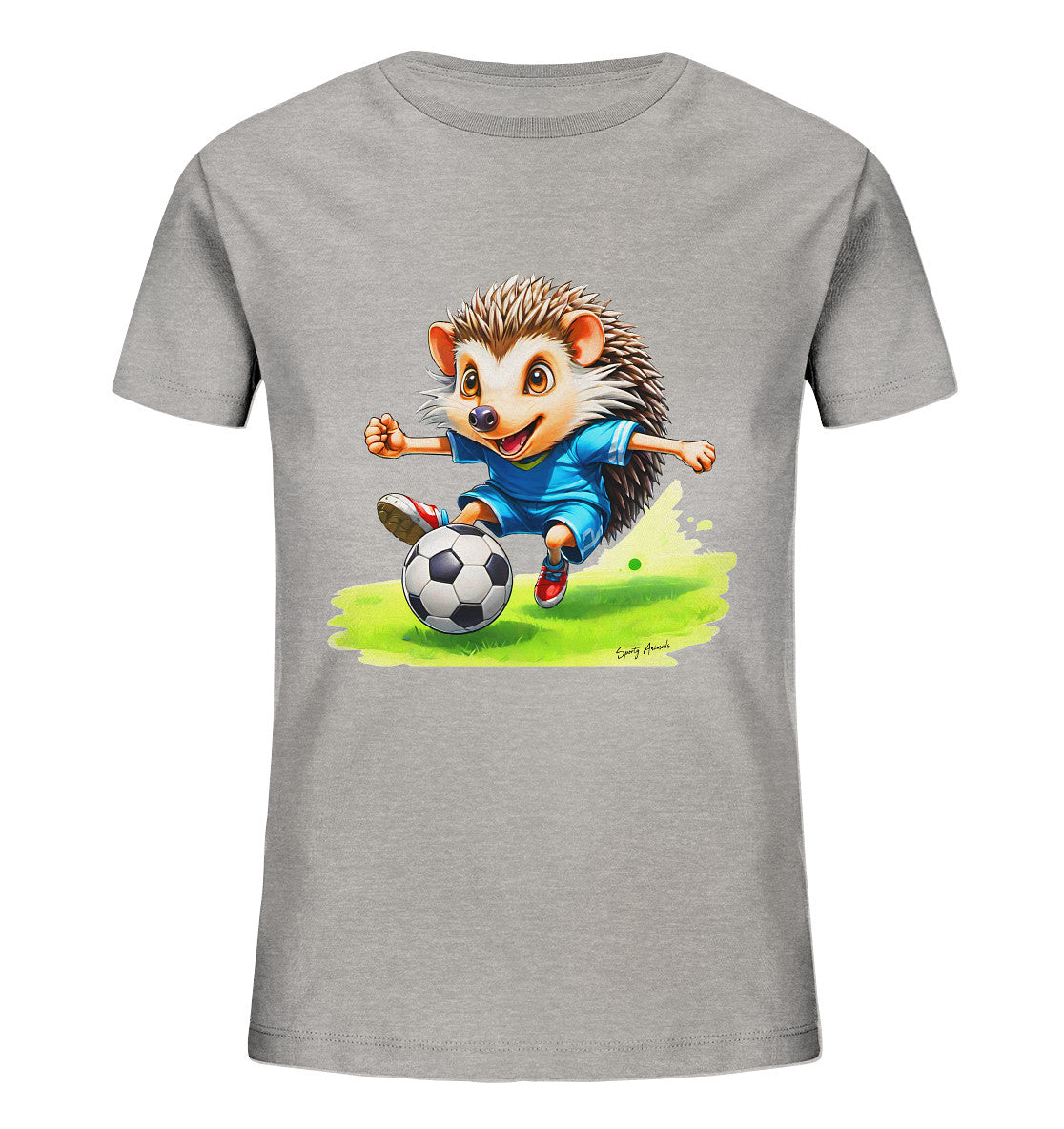 Soccer Hedgehog T-Shirt Kids   - Kids Organic Shirt