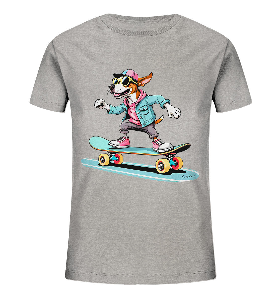 Skateboarding Dog  - Kids Organic Shirt