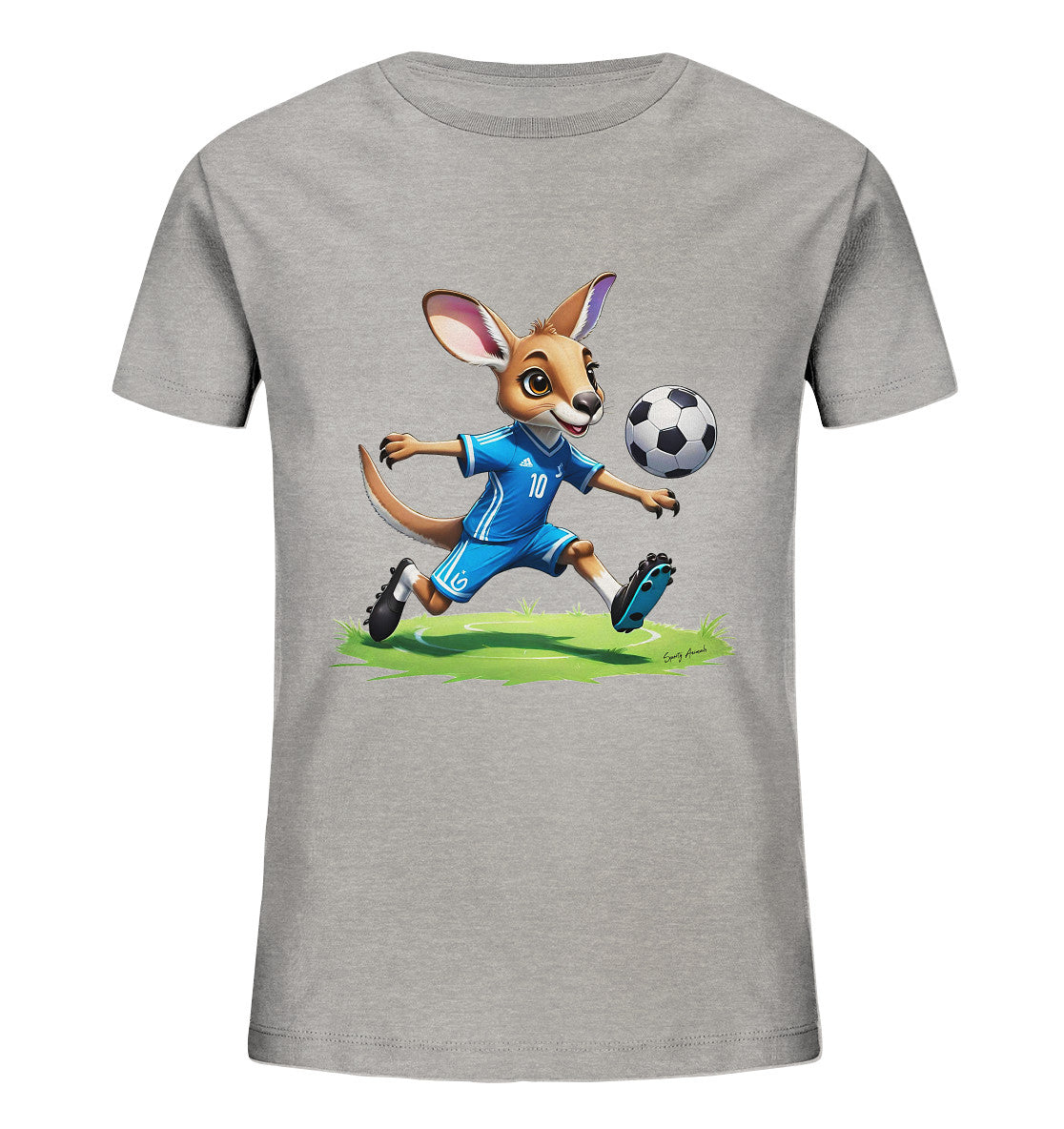 Soccer Kangaroo T-Shirt Kids    - Kids Organic Shirt