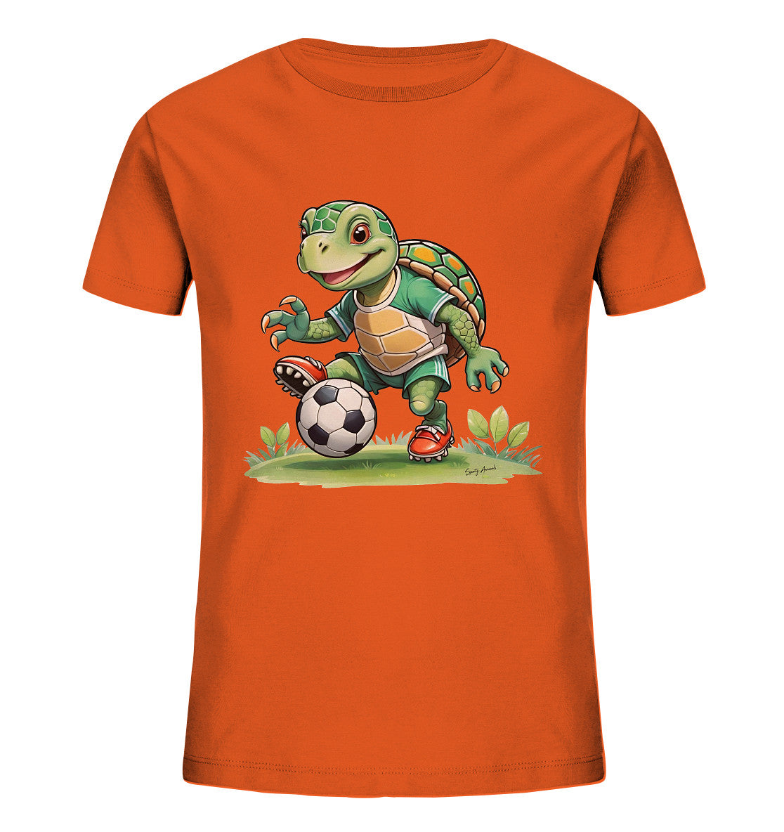 Soccer Turtle T-Shirt Kids      - Kids Organic Shirt