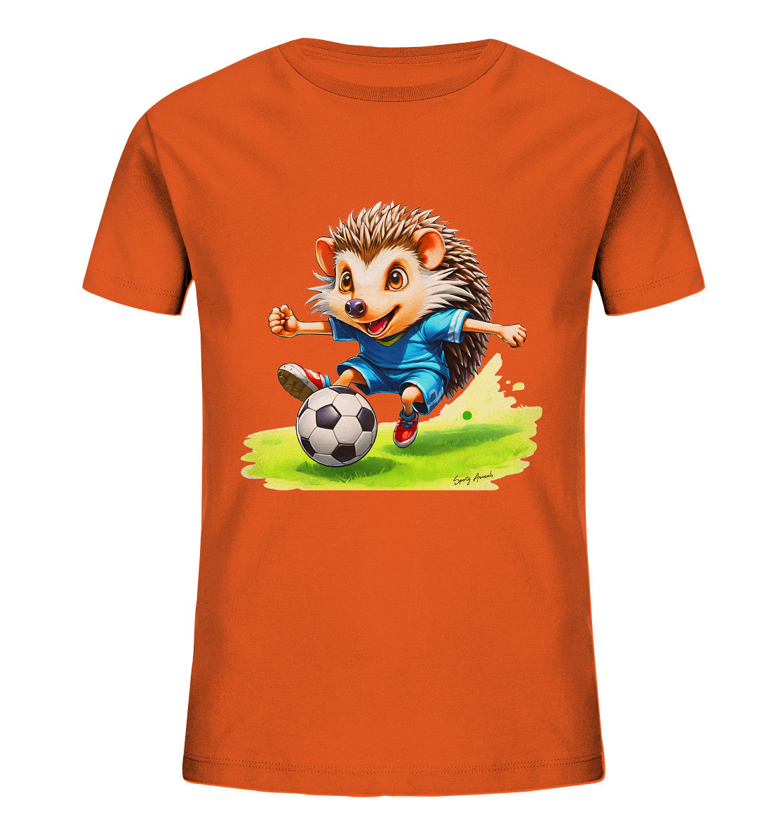 Soccer Hedgehog T-Shirt Kids   - Kids Organic Shirt