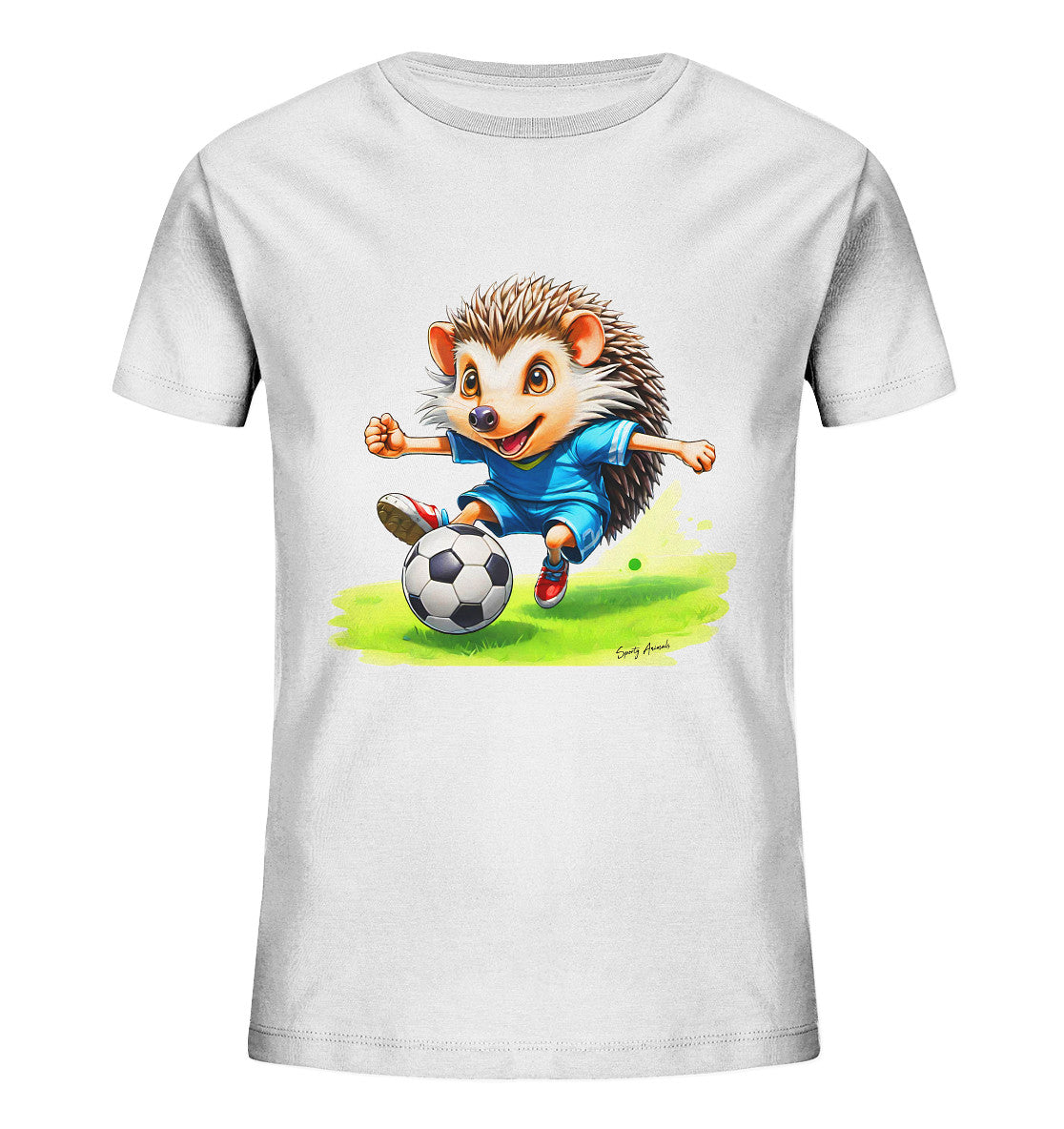 Soccer Hedgehog T-Shirt Kids   - Kids Organic Shirt