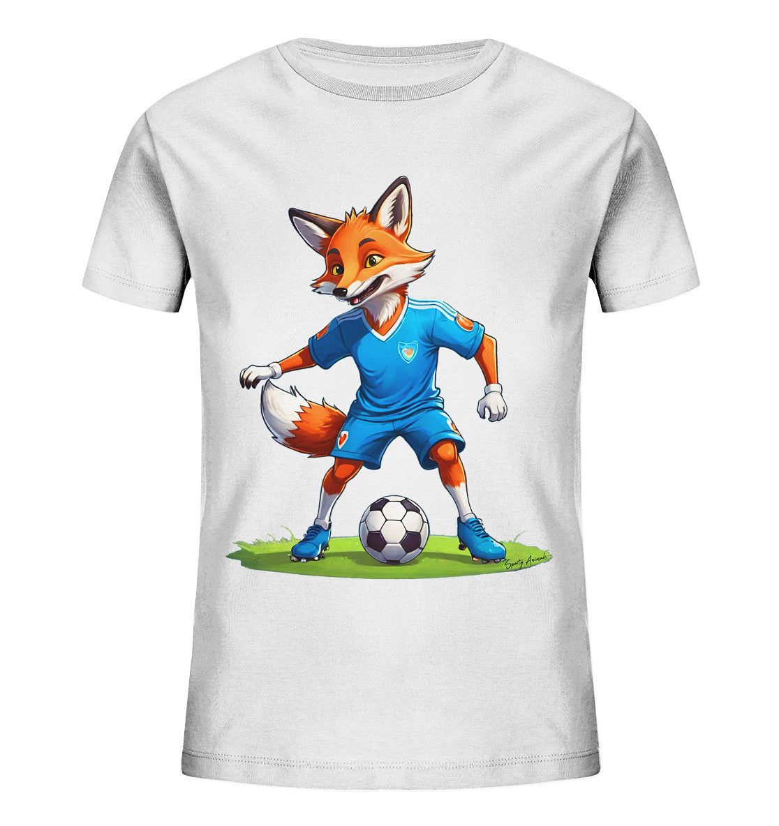 Soccer Fox T-Shirt Kids   - Kids Organic Shirt