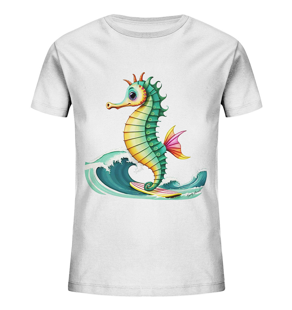 Surfing Seahorse - Kids Organic Shirt