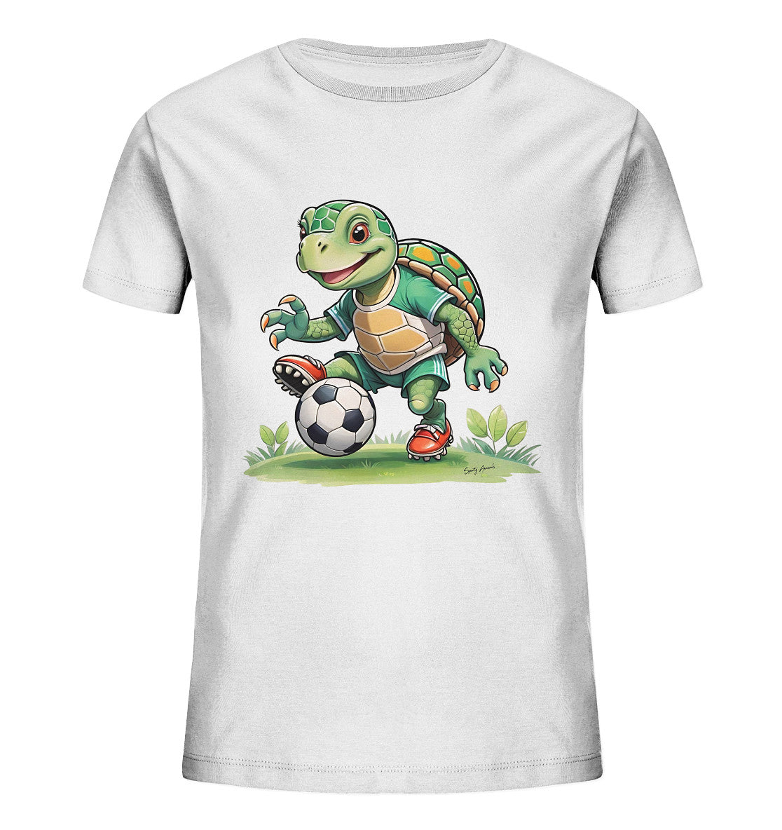 Soccer Turtle T-Shirt Kids      - Kids Organic Shirt