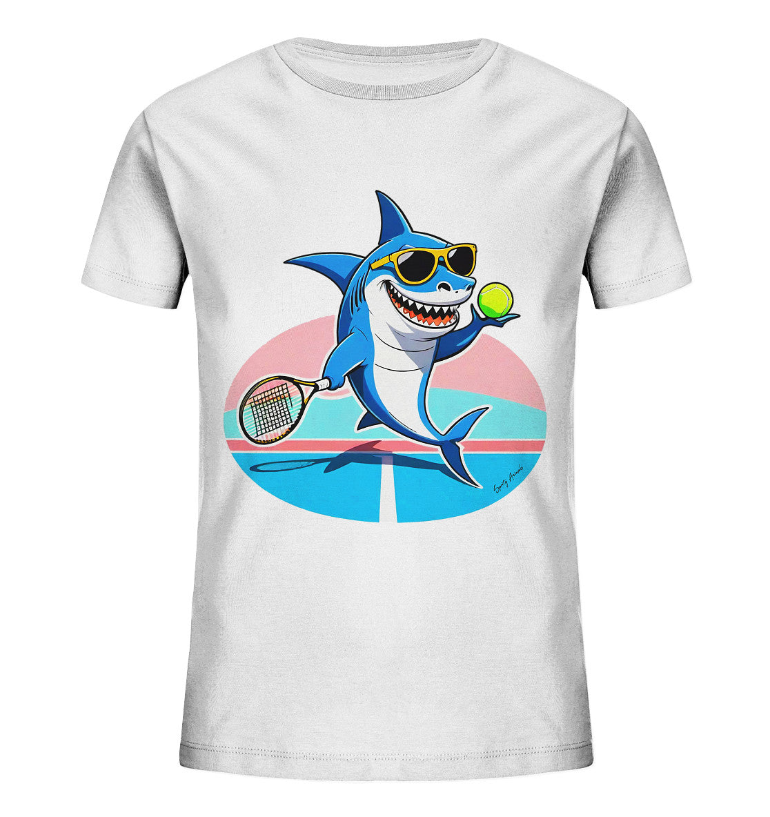 Tennis Shark  - Kids Organic Shirt