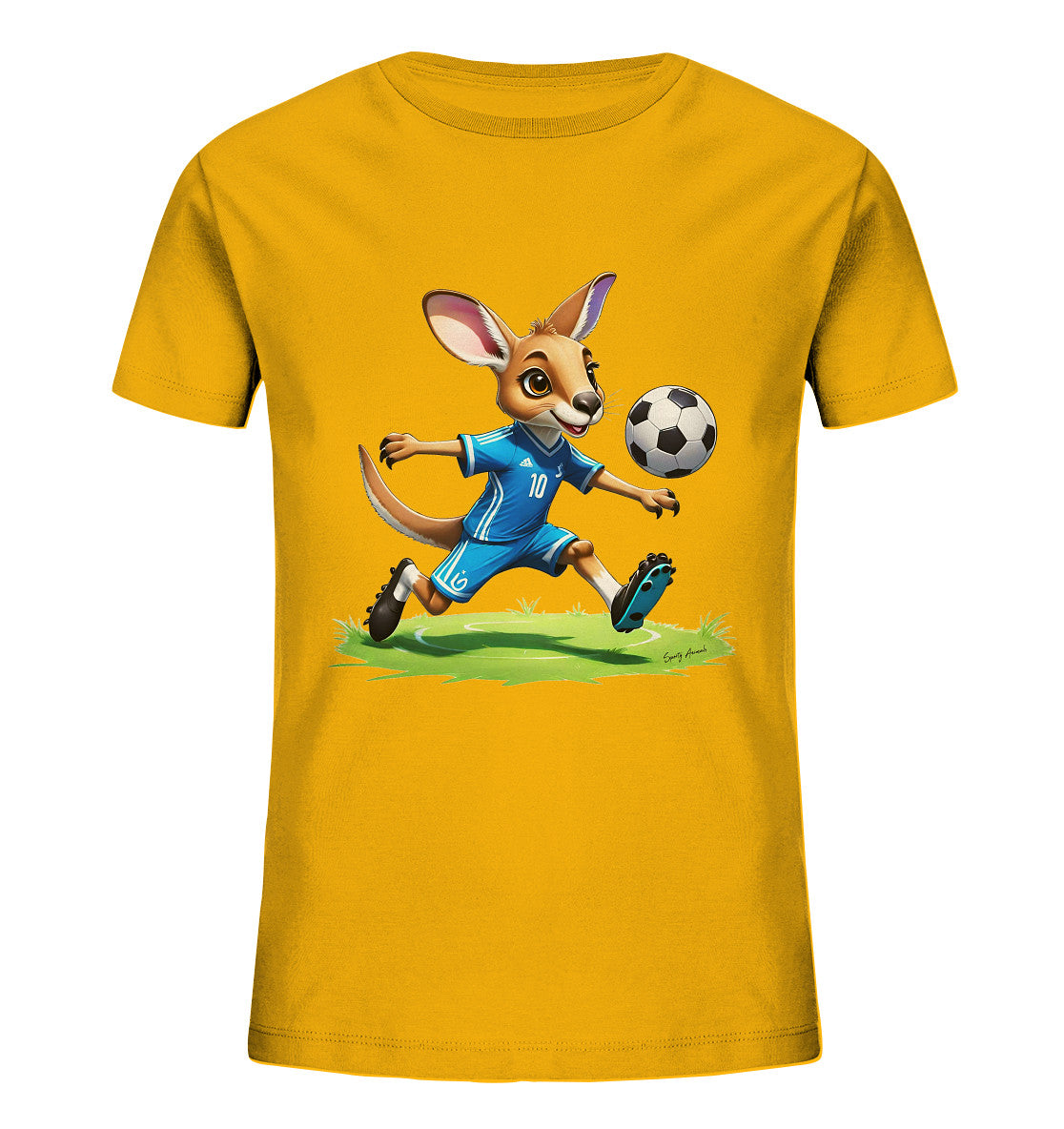 Soccer Kangaroo T-Shirt Kids    - Kids Organic Shirt