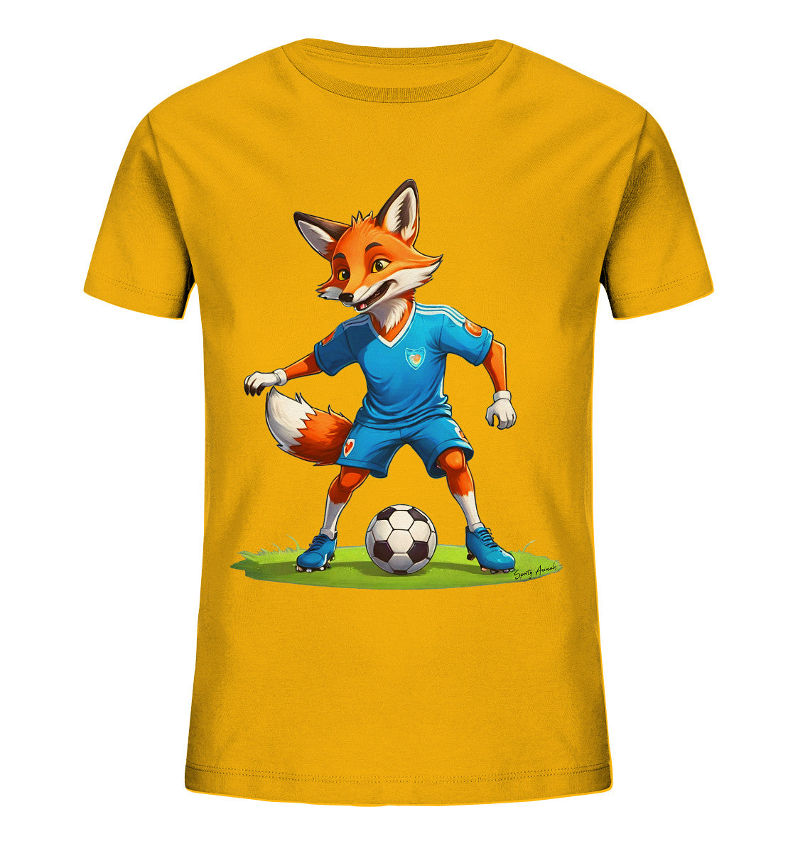 Soccer Fox T-Shirt Kids   - Kids Organic Shirt