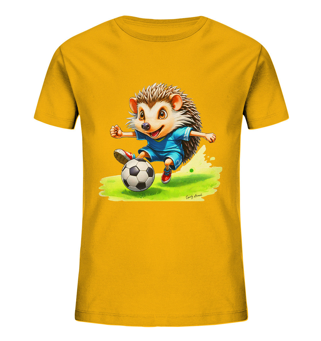 Soccer Hedgehog T-Shirt Kids   - Kids Organic Shirt