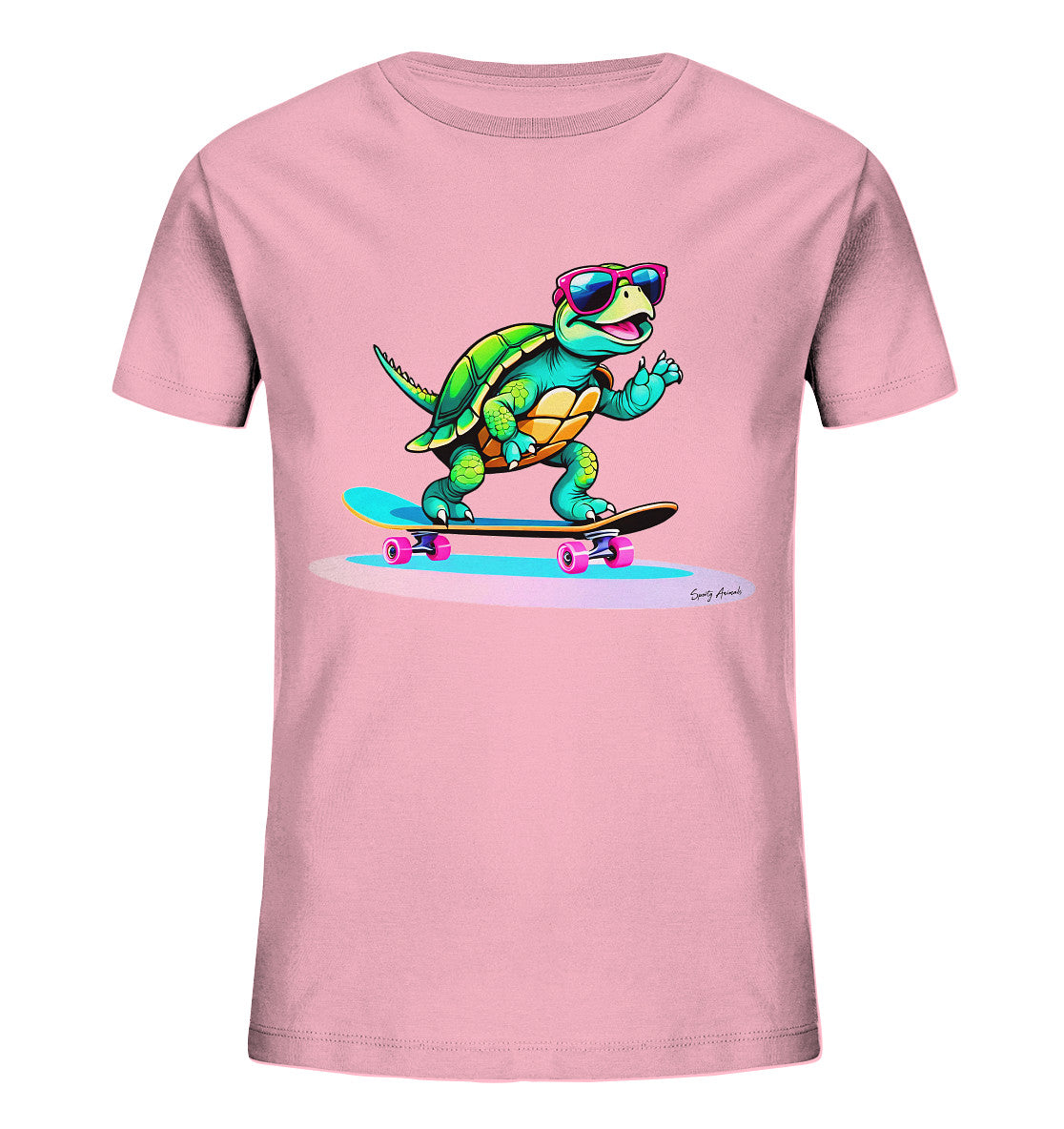 Skateboarding Turtle - Kids Organic Shirt