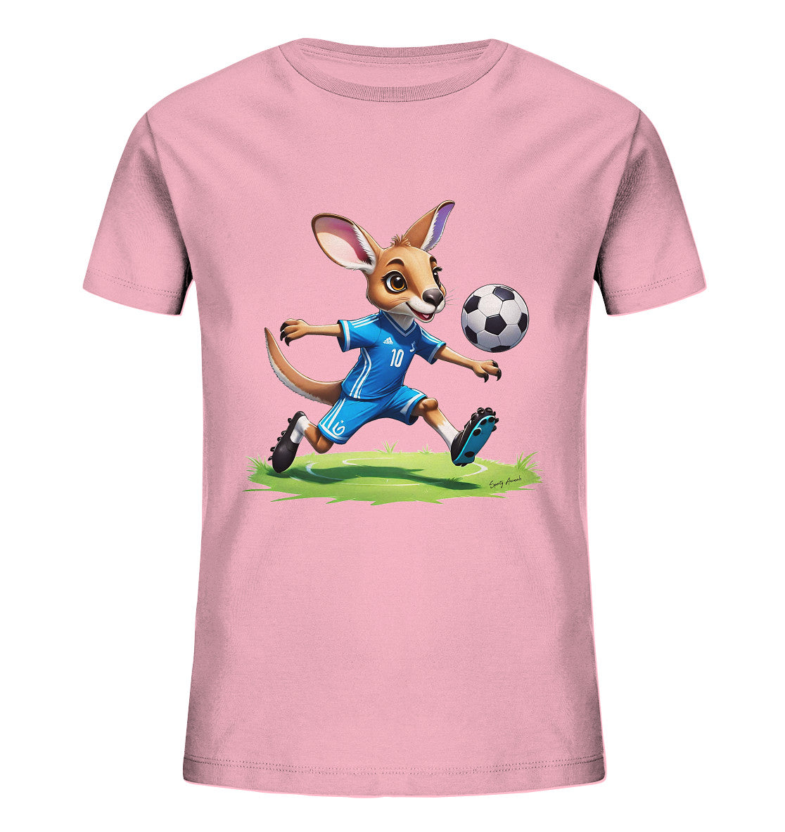 Soccer Kangaroo T-Shirt Kids    - Kids Organic Shirt