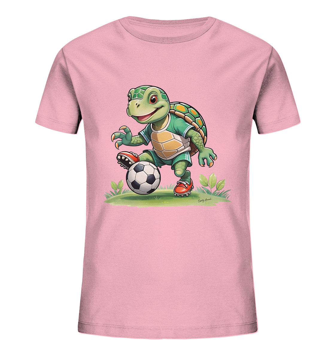 Soccer Turtle T-Shirt Kids      - Kids Organic Shirt