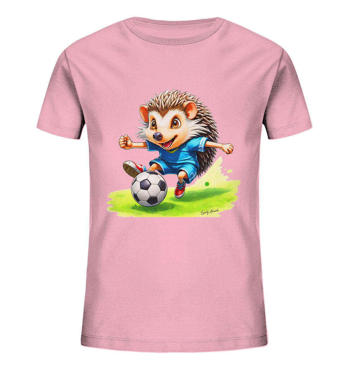 Soccer Hedgehog T-Shirt Kids   - Kids Organic Shirt