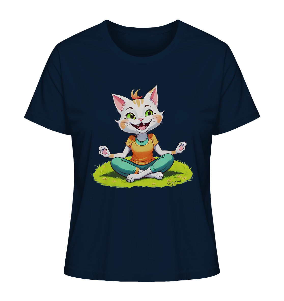 Yoga Cat - Ladies Organic Shirt