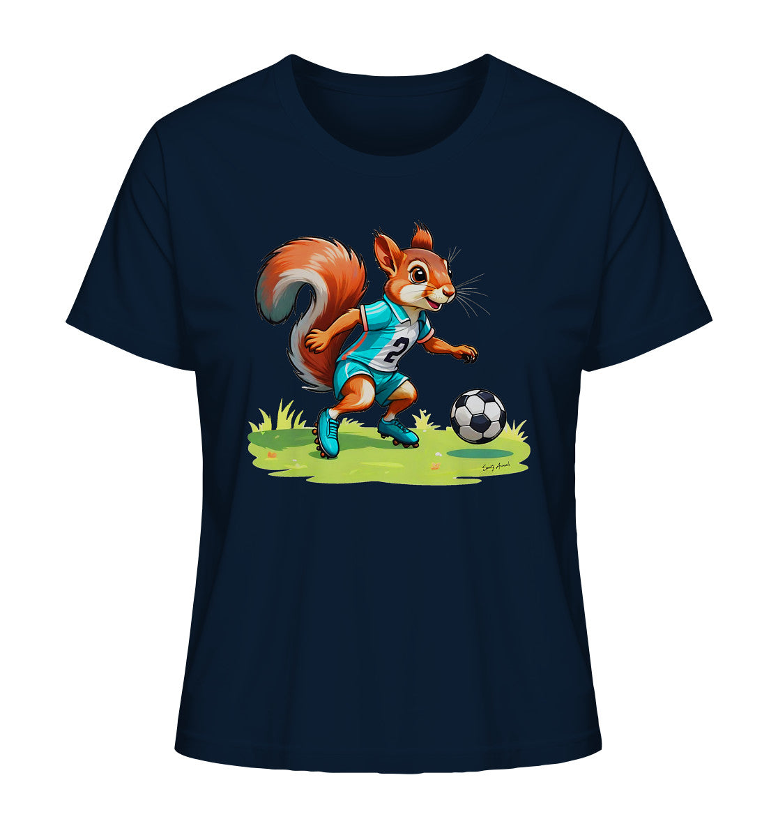 Soccer Squirrel - Ladies Organic Shirt