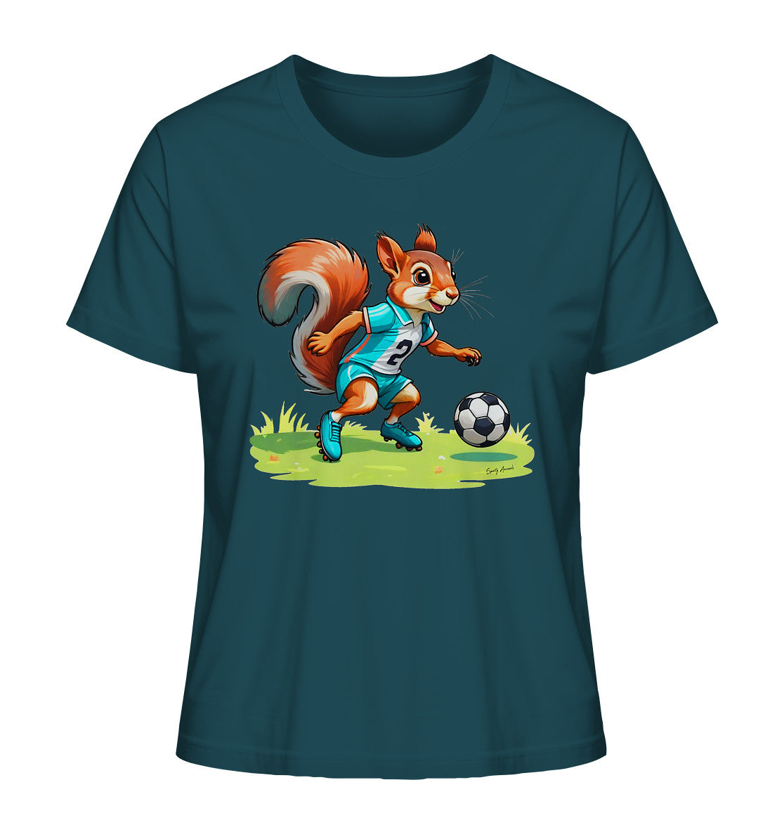 Soccer Squirrel - Ladies Organic Shirt