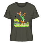 Golfing Kangaroo - Ladies Organic Shirt