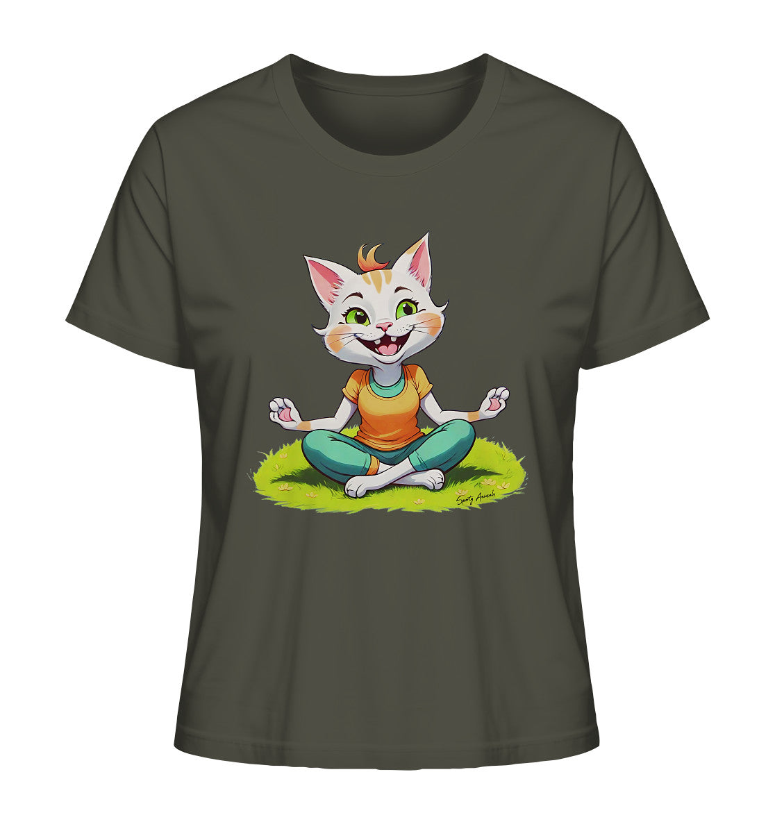 Yoga Cat - Ladies Organic Shirt