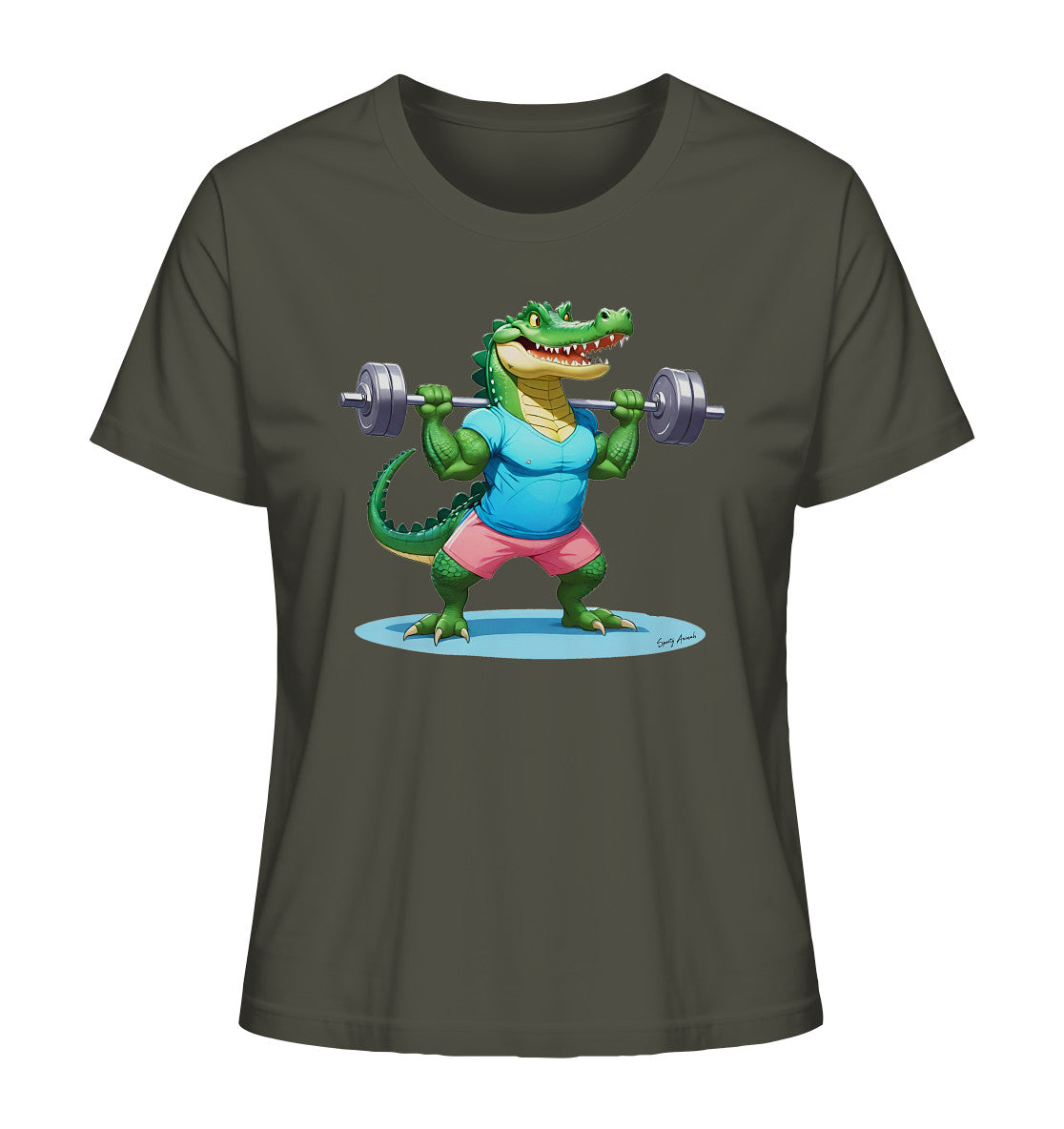 Fitness Crocodile - Ladies Organic Shirt