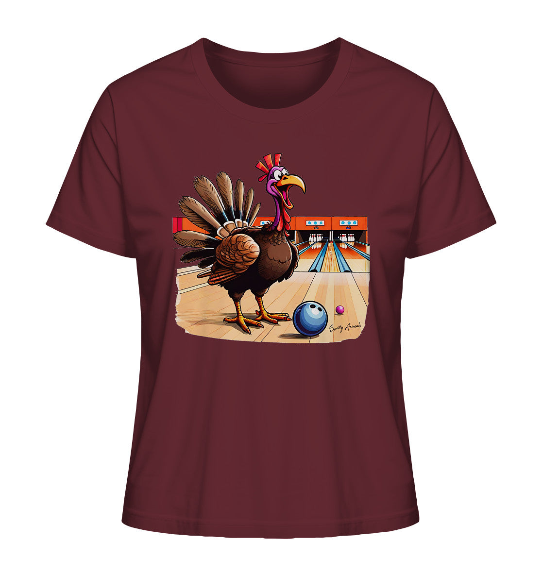 Bowling Turkey - Ladies Organic Shirt