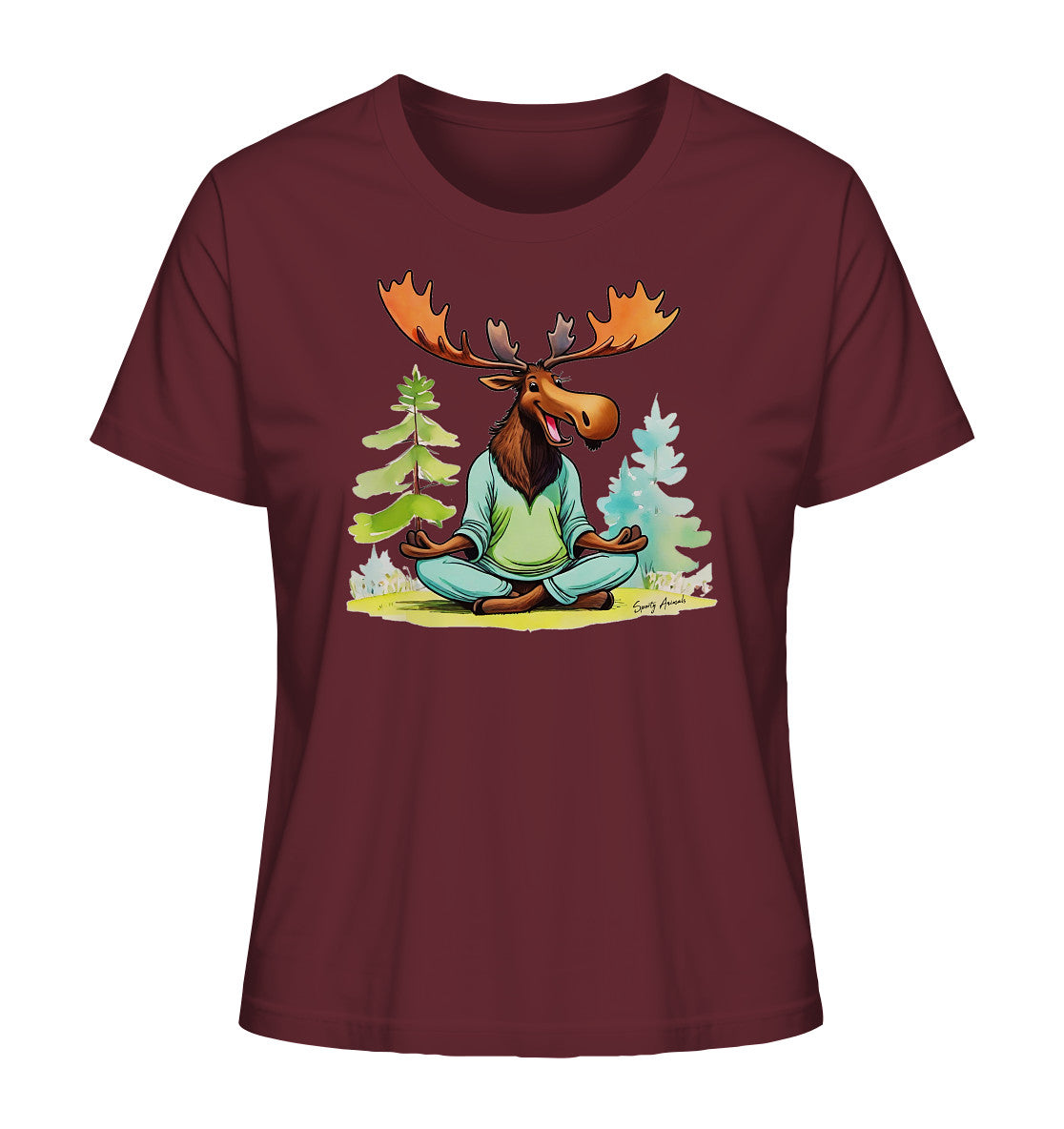 Yoga Elk - Ladies Organic Shirt