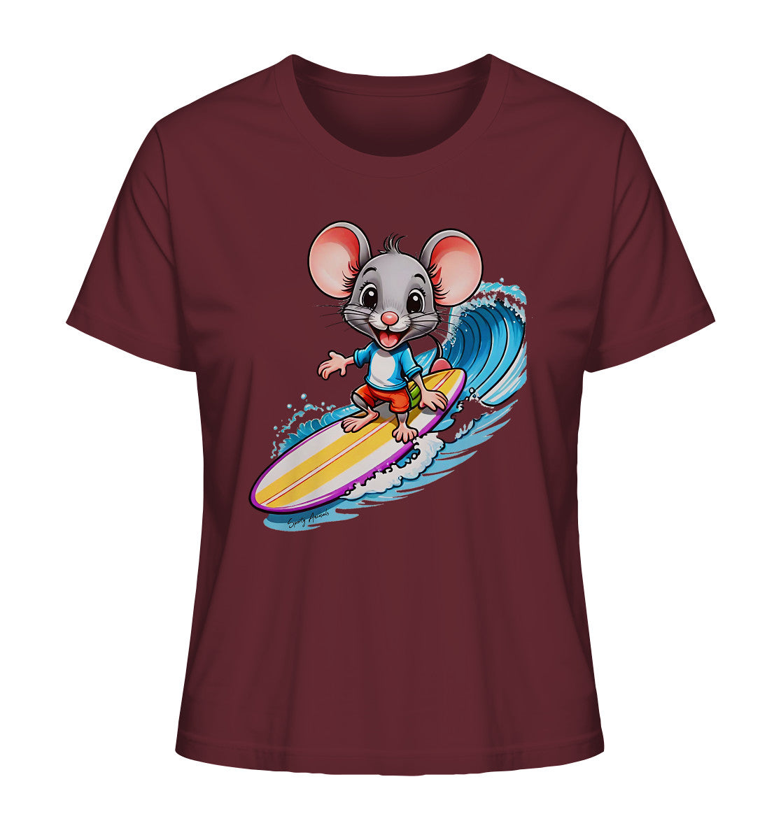 Surfing Mouse - Ladies Organic Shirt