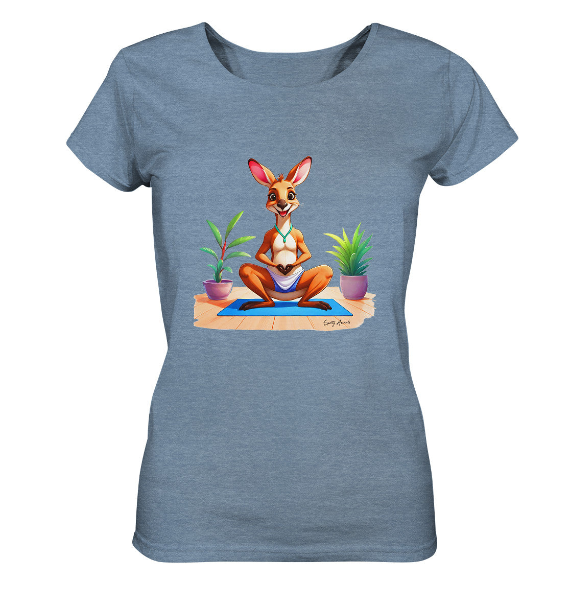 Yoga Kangaroo - Ladies Organic Shirt