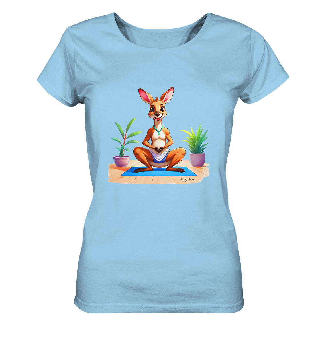 Yoga Kangaroo - Ladies Organic Shirt