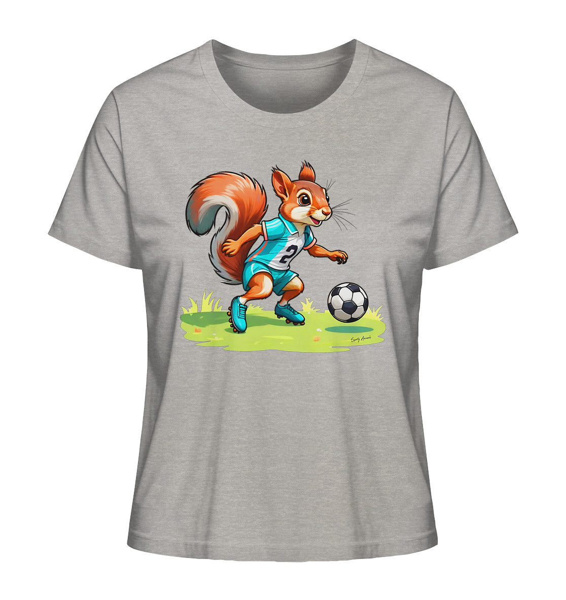 Soccer Squirrel - Ladies Organic Shirt