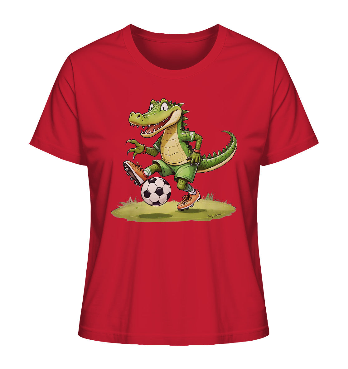 Soccer Crocodile - Ladies Organic Shirt