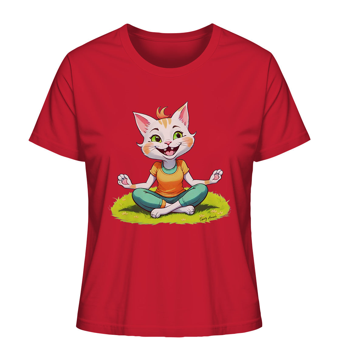 Yoga Cat - Ladies Organic Shirt