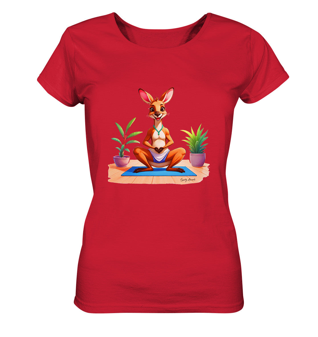 Yoga Kangaroo - Ladies Organic Shirt