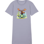 Yoga Elk - Ladies Organic Shirt Dress