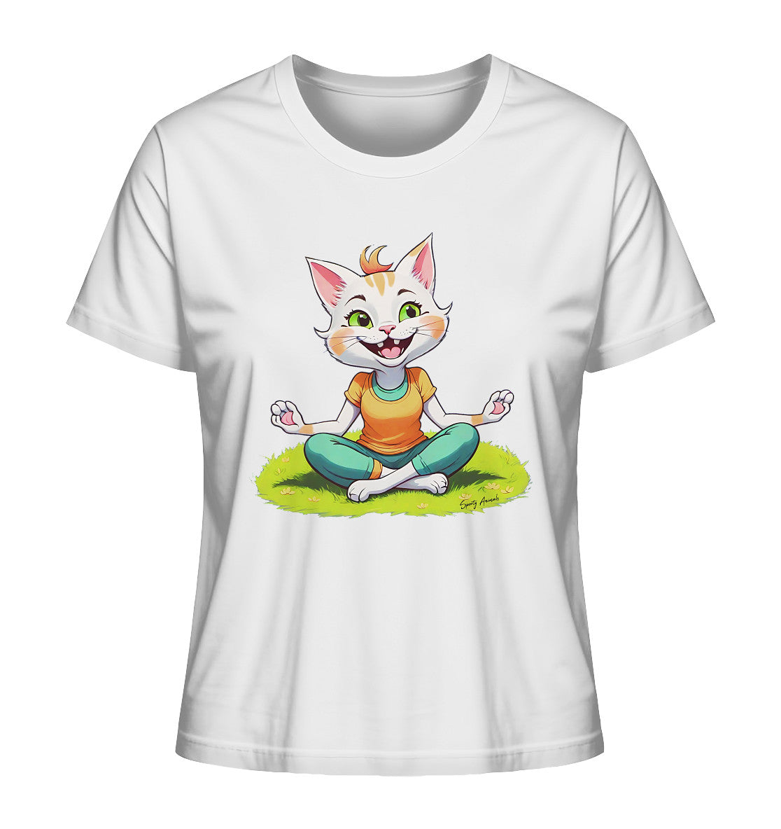 Yoga Cat - Ladies Organic Shirt