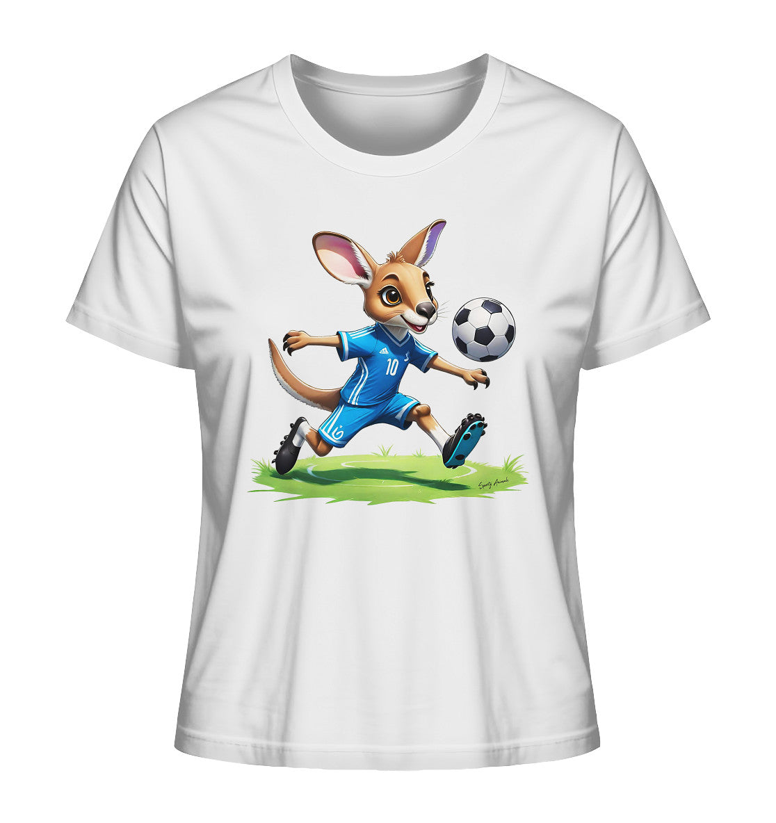 Soccer Kangaroo - Ladies Organic Shirt