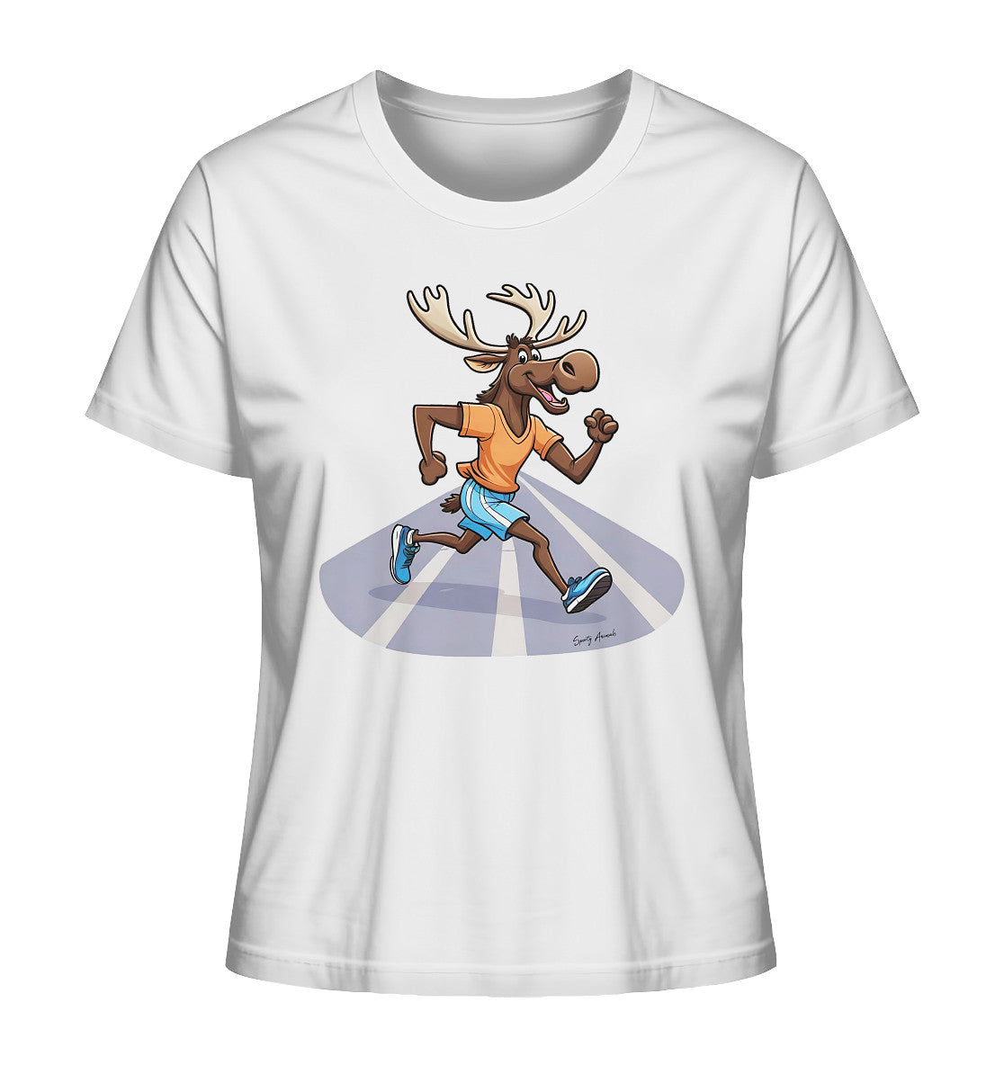 Running Elk - Ladies Organic Shirt