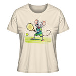 Tennis Mouse T-Shirt - Ladies Organic Shirt