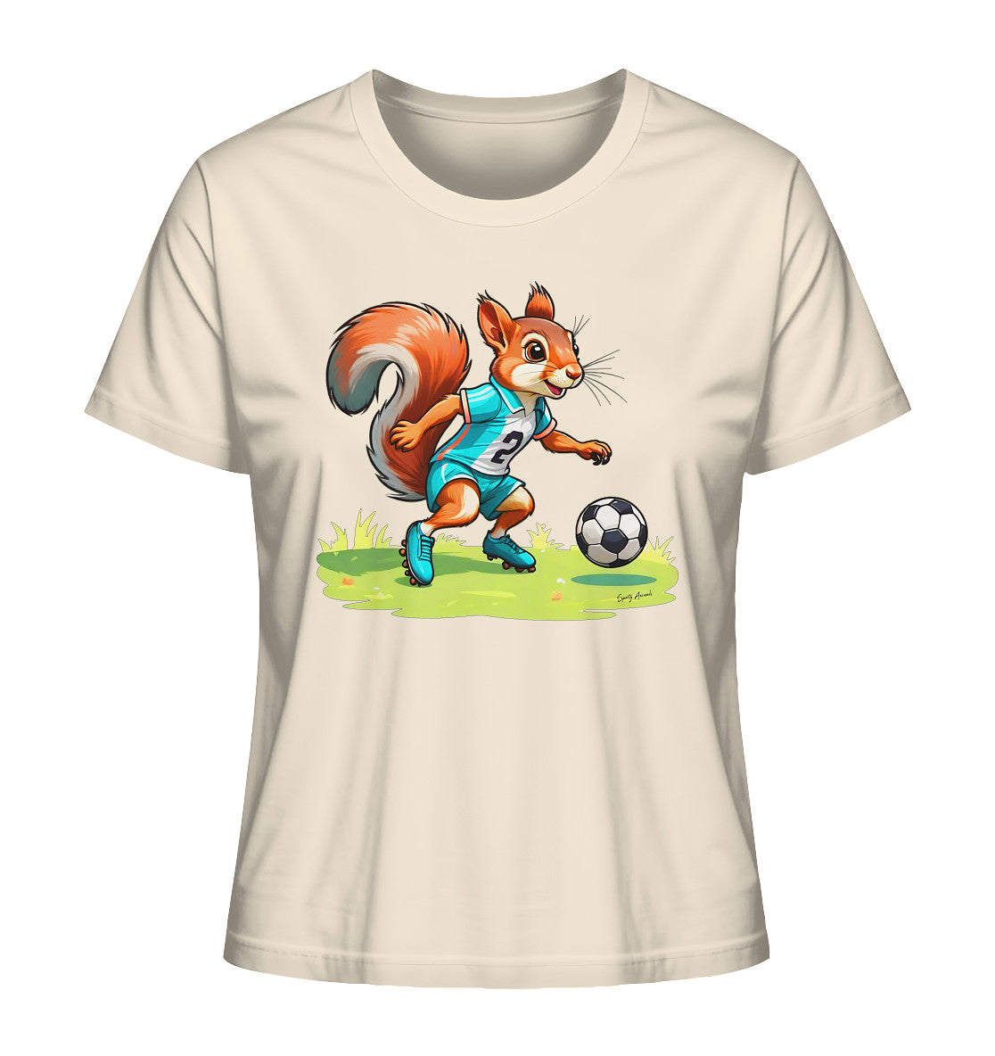 Soccer Squirrel - Ladies Organic Shirt