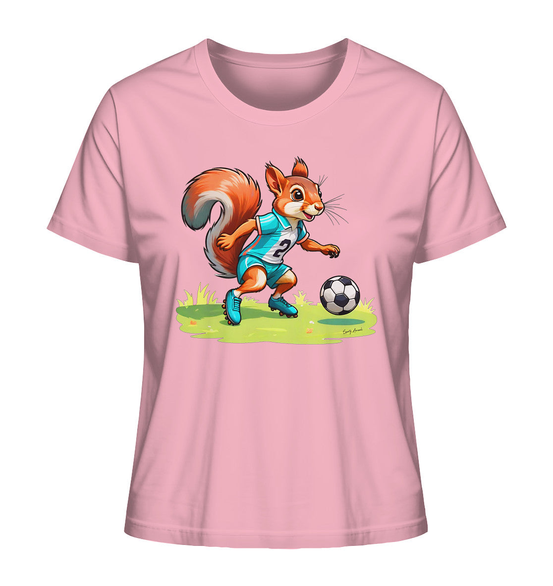 Soccer Squirrel - Ladies Organic Shirt